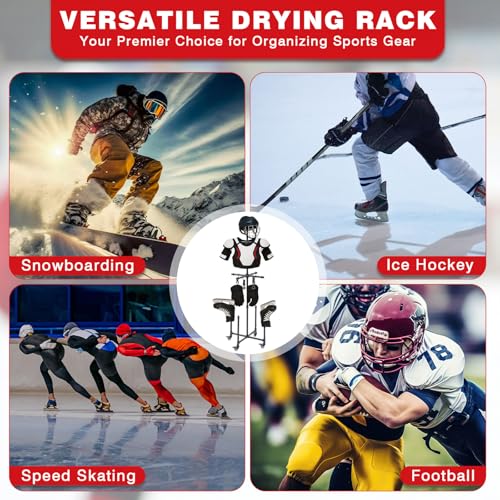 Séchoir linge hockey sur glace matériel métal noir AceOrbit - 4