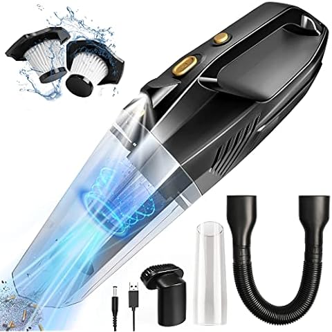MIKOWEN Handheld Vacuums Cordless, 8000Pa Powerful Suction Portable Hand Car Vac, 120W Rechargeable Car Vacuum Cleaner for Pet Hair, Home and Car Cleaning Cover