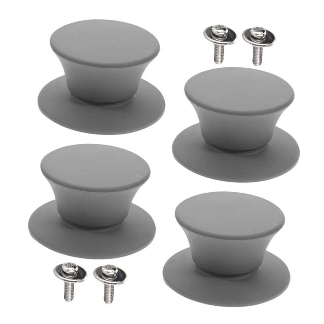 IMIKEYA Set di 3 coperchi per pentola in silicone, con maniche anti-scottatura, protezione per manico per pentola e coperchio per pentola, 4 pezzi x 3 pezzi