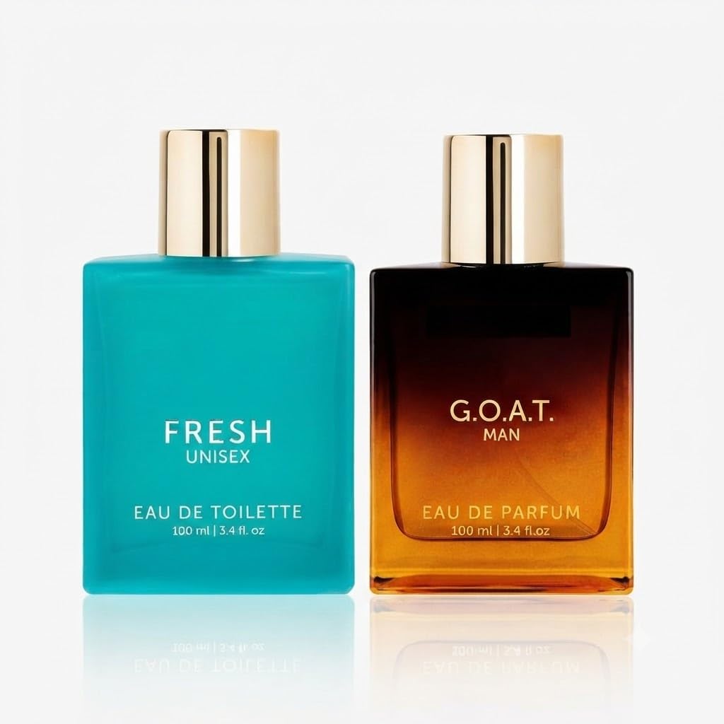 Luxury Fresh&Oud Eau de Parfum 100ml Each (Pack of 2) | Fragrance Spray for Women & Men | Premium Perfume Duo | Daily Wear Scent | Elegant Gift Set | 2 x 100ml