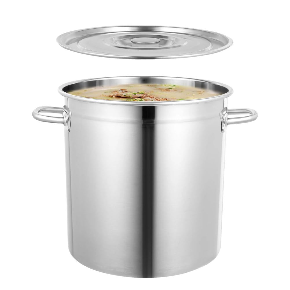 Marmite à soupe induction 40cm de grand volume pour mijoter et bouillir