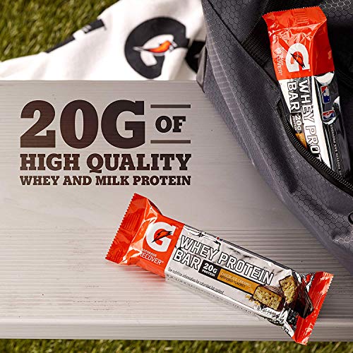 Gatorade Whey Protein Recover Bars, Chocolate Caramel, 2.8 Ounce Bars (12 Count) #TOP2