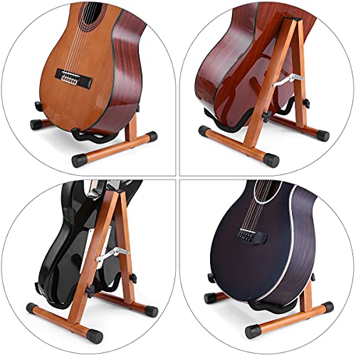 summina Support pour guitare en bois massif avec support amovible pour instruments à cordes en bois de bouleau pour… - Les Beatles, Paul McCartney, John Lennon, RIngo Starr, George Harrison summina Support pour guitare en bois massif avec support amovible pour instruments à cordes en bois de bouleau pour… – Image 6