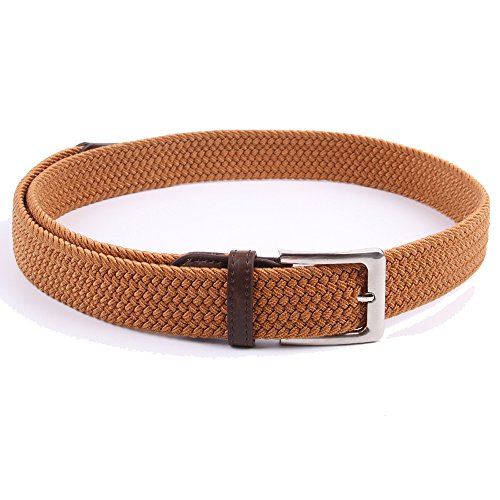 Image of Canvas Elastic Fabric Woven Stretch Multicolored Braided Belts