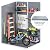 DWVO 5x4 FT Outdoor Storage Shed with Floor, All-Weather Resin Storage Shed with Lockable Door & Window, Waterproof Plastic Tool Storage for Garden, Backyard, Patio, Lawn, Gray