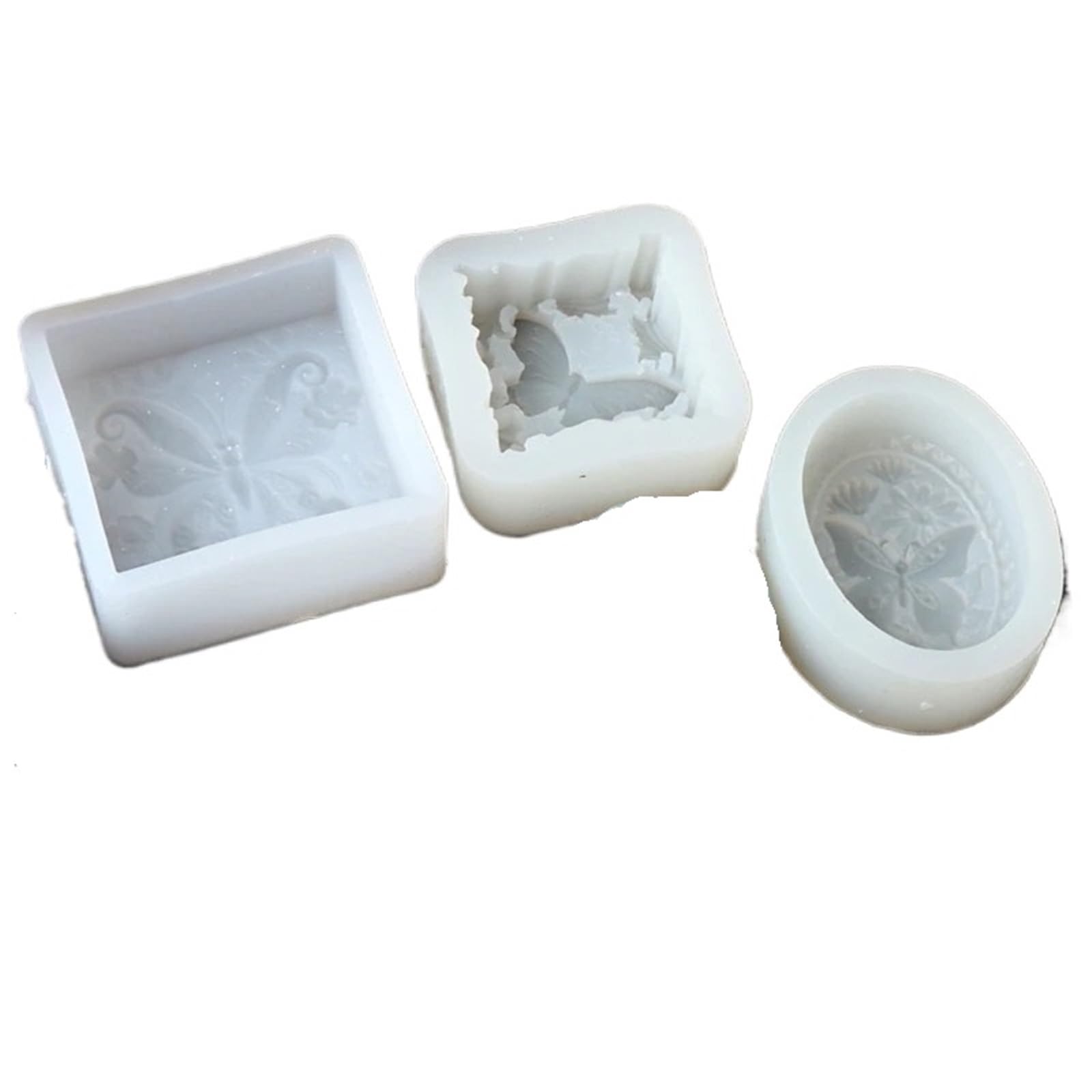 Stampo per Sapone 3 Pezzi Stampi in Silicone a Forma di Fiore for Sapone Stampi for Sapone Fai da Te creativi Strumenti for la Fabbricazione di Sapone Fatto a Mano per Sapone