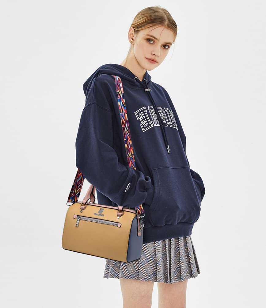 Wide Purse Strap Adjustable Replacement Crossbody Bag Strap Silver Hardware Shoulder Straps for Canvas Tote Handbags