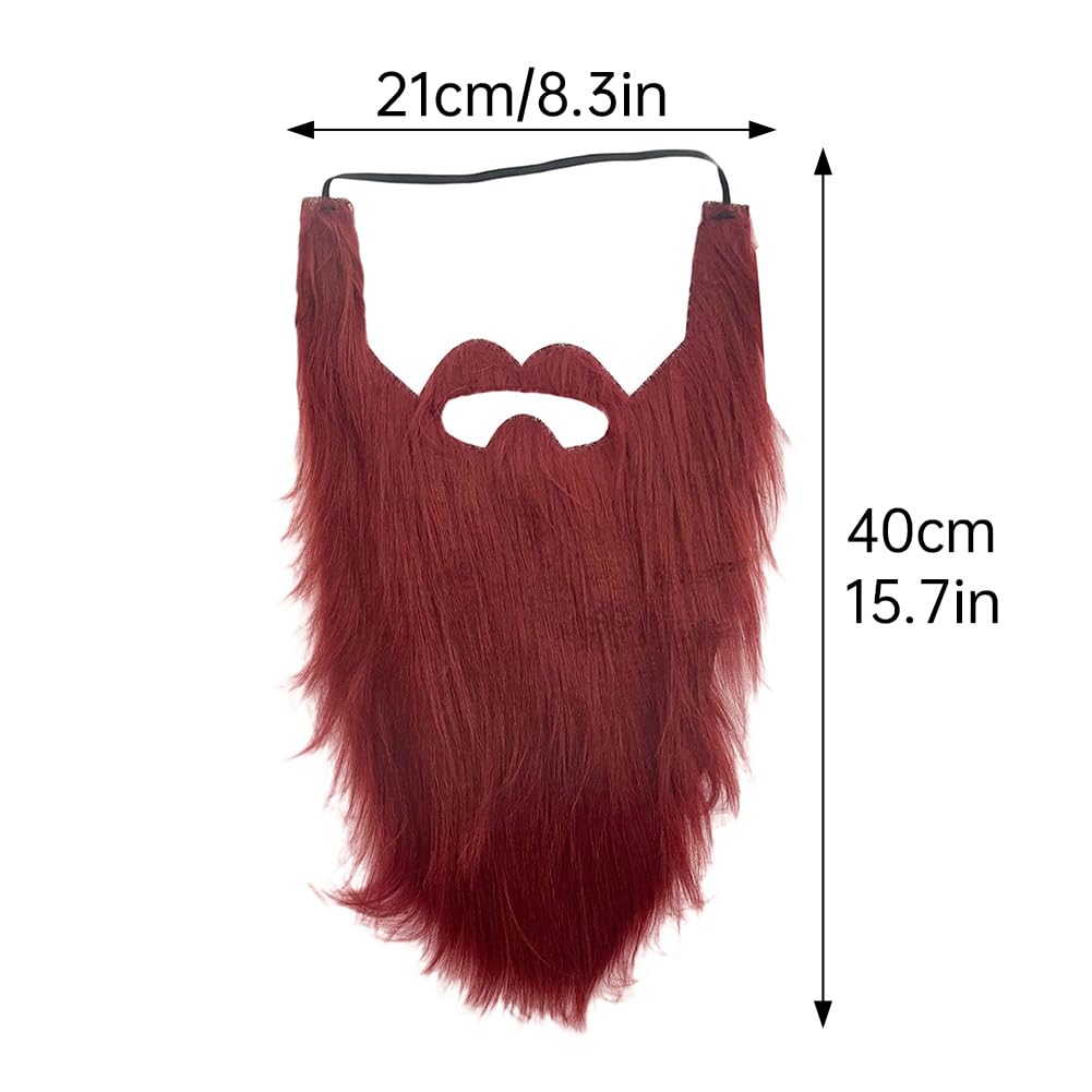 Barba falsa Accesorios para barba de Papá Noel con cuerda elástica Barba de franela Bigote falso Cosplay para disfraces Óperas festivas Actuación Blanco Salvador Barba larga | Bodega Aurrera en línea