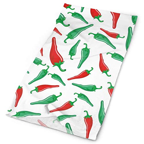 Techdecorhomee Magic Scarf Headwear Red Green Hot Chili Peppers Headbands Bandana Cap Scarf