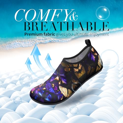 Image of Homitem Water Shoes for Women Men Aqua Socks Swim Beach Pool River Slip-On Barefoot Quick-Dry Vacation Cruise Essentials Accessories for Yoga Kayak Sports