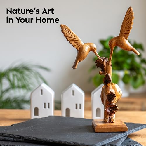 Estatua decorativa de colibrí artesanal miniatura 3
