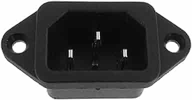 Connettore IEC 320 C14 3 Pin Per PCB - Presa Alimentazione AC 250V 10A, Montaggio A Vite - Foto 9