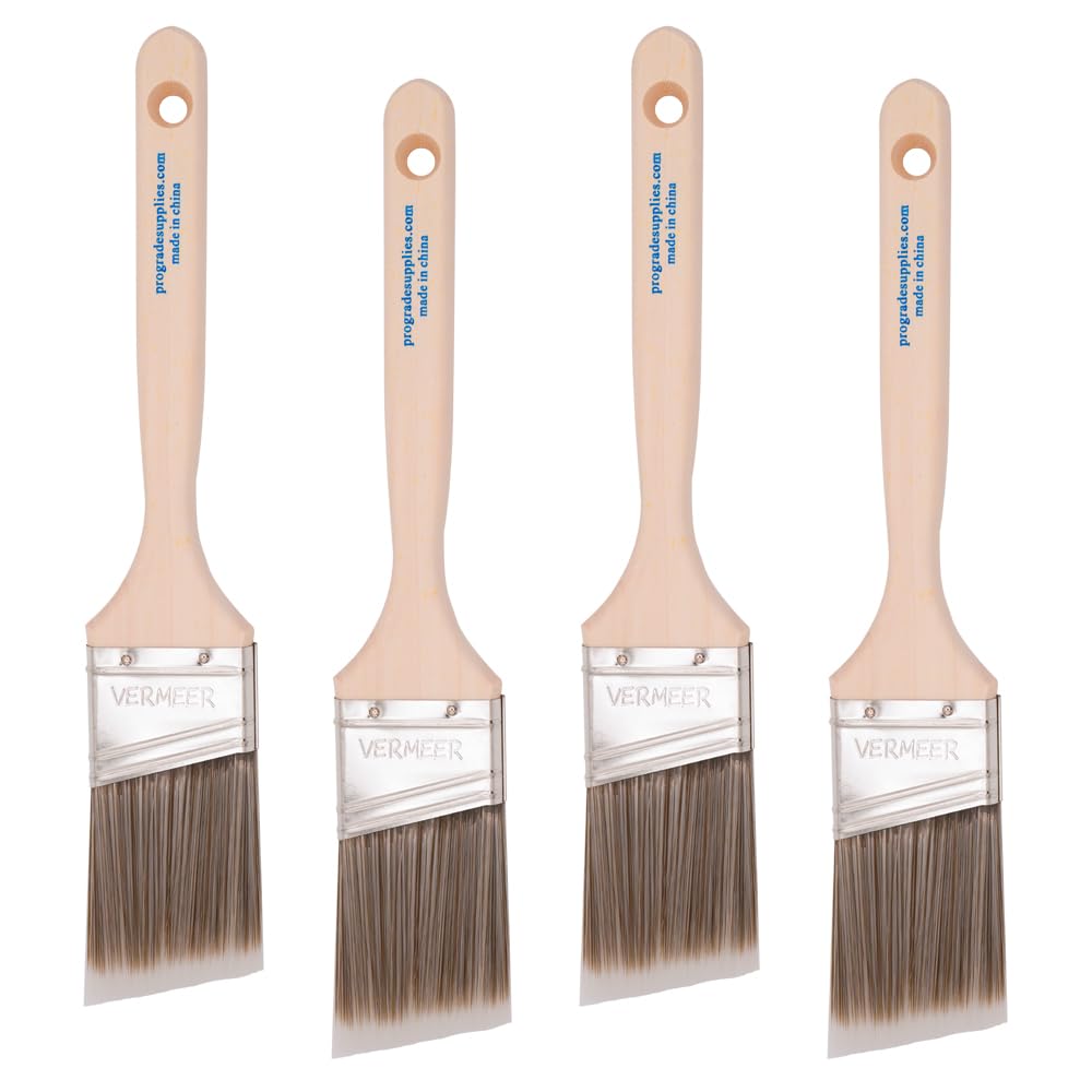 Vermeer Angle Sash Brushes - 4 Pack -1
