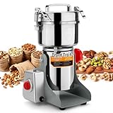 800G Electric Grain Grinder Mill，110V Swing-Type 304 High-speed Spice Herb Mill Commercial Powder...