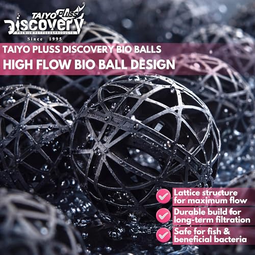 Image of Taiyo Pluss Discovery Filter Media Combo - 150 g Ceramic Rings + 150 g Activated Carbon + 15 pcs Bio Balls + Biochemical Sponge (1 Pc) + Free NET Bags | 4 in 1 Bio Sponge Media for Aquarium Fish Tank