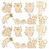 Photo Gallery hemobllo 100 pezzi di sagome di gatti in legno grezzo per bambini, fette di legno fai da te per progetti creativi, figure di gatti in legno beige, perfette per decorazioni dipinte a mano Photo Gallery hemobllo 100 pezzi di sagome di gatti in legno grezzo per bambini, fette di legno fai da te per progetti creativi, figure di gatti in legno beige, perfette per decorazioni dipinte a mano