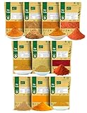 BIO Gewürzmischung Indische Küche Gewürzset - Masala 10er SET - Garam Masala, Curry Masala,...