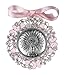 DOCOLASTRA Medalla de cuna o cochecito de la Virgen del Pilar en color rosa o azul en plata bilaminada y esmalte.Personalizable.