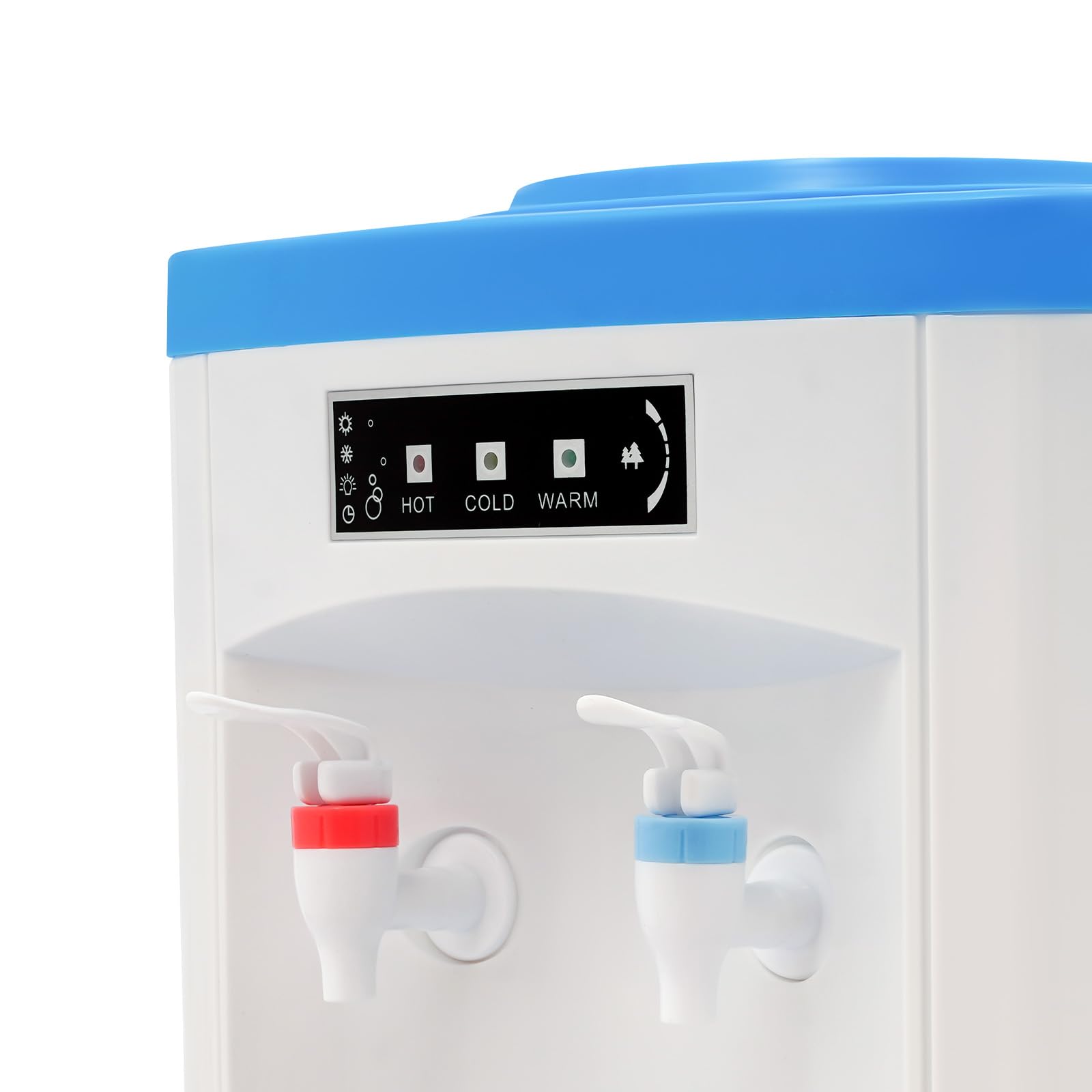 Elektrischer Wasserspender 550W aus PP und Edelstahl für Heiß und Kalt 1,1-4,9 Gal für Desktop Büro Küche Zuhause