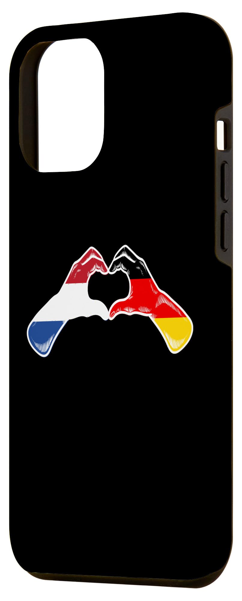 iPhone 14 Plus Netherlands Germany Flag - Dutch Holland German Heart Case - Image 2