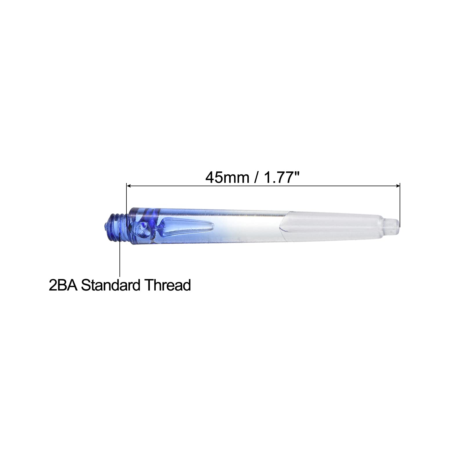 PATIKIL 48mm Dardo Alberi, Medio 2BA Filetto Plastica Dardo