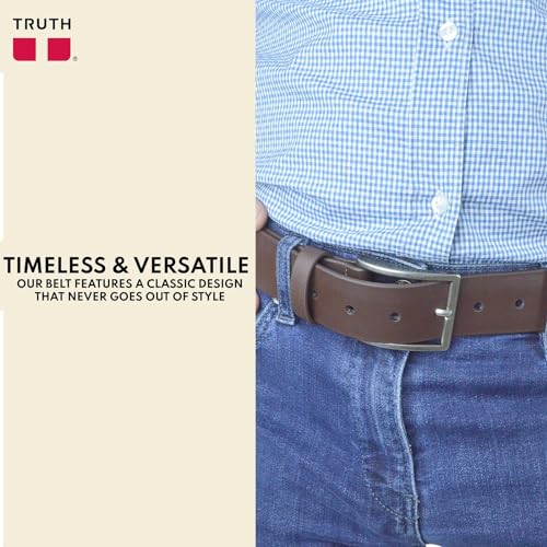 Truth Vegan Mens Belt is Classic Designed for Every Occasion, Perfect Work Belts for Men, Durable Tough Men Belts for Jeans4