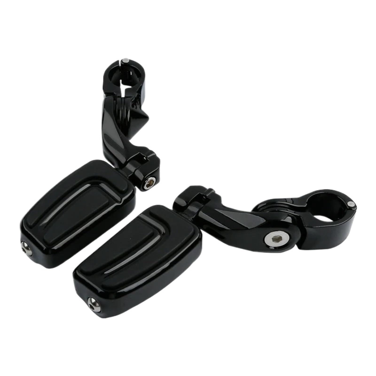 Motorcycle Black Floorboard Foot Board Footrest Shifter Brake Pedal For Harley Touring Road King Electra Glide Street Glide(Footpeg B Set)
