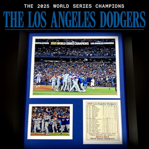 Los Angeles Dodgers | 2025 World Series Champions | Collectible Baseball Memorabilia | MLB Framed Picture & Photo Collage Gift, Man Cave Wall Art, Home Room Decor | 2 Sizes & 4 Styles (Celebration, 12"x15") by Legends Never Die - Image 2