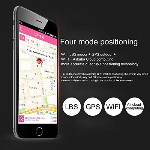 Beacon Pet Elderly Smart Watch with Dual Way Call SOS Anti-Lost GPS Pedometer WiFi Tracking Remote Monitor Watches for iPhone Android Phones - Silver - Thumbnail 4