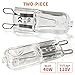 DZQPPC WPW10571723 Range Hood Bulb for Whirlpool Range Oven & Hood - G9 Halogen Bulb 120V 40W for AP6023129 PS8260198 W10571723 3022627 MER6600FB2 ACR4303MFB3 WFE320M0EB2 JXL6536CSS09 (2 pcs)