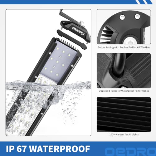 Image of OEDRO 54 Inch LED Light Bar 818W Tri-Row Spot Flood Combo