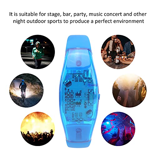 Night Running LED Bracelet, Light Up Blue Sound Activated LED Bracelet - Image 4