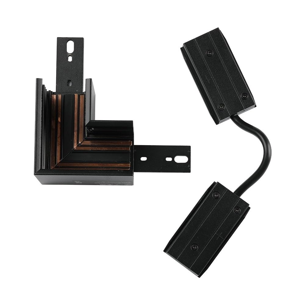 LEDLUX CB97972 Connecteur forme L horizontal à angle 90 degrés pour système de rail magnétique SKU-7972