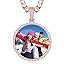 09 Medium Circle Shape(Rose Gold)+Tennis Chain