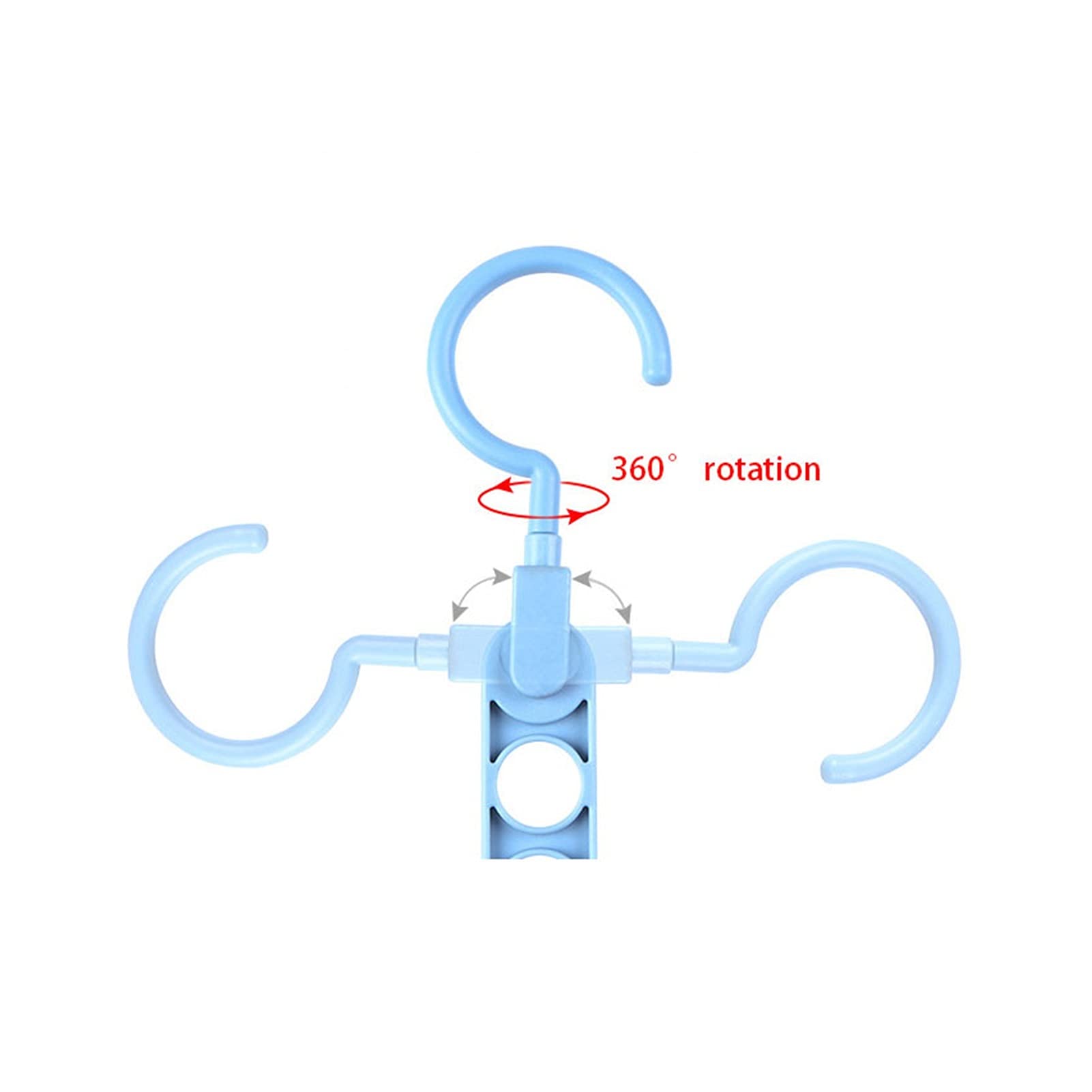 TOMYEUS Stendini Pieghevole Asciugatura, Appendiabiti for Cravatta for Cravatta Stendibiancheria Pieghevole (Color : Blue)