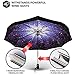 Repel Umbrella Windproof Auto Folding Travel Umbrella - Withstands Winds up to 85MPH, For Rain and Sun – Strong, Compact, Durable, Light & Portable For Women & Men, Fits Backpack & Cars - Starry Night