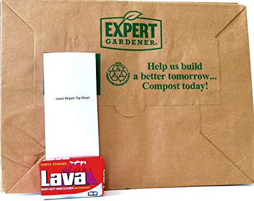 Expert Gardener 30 Gallon Paper Lawn Leaf Trash Bags(10 Bags), Lava Heavy Duty