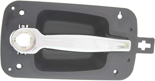 KarParts360 for International 4400 - Manija de puerta exterior delantera, bisel negro del lado del pasajero con palanca cromada 2008-2012  con