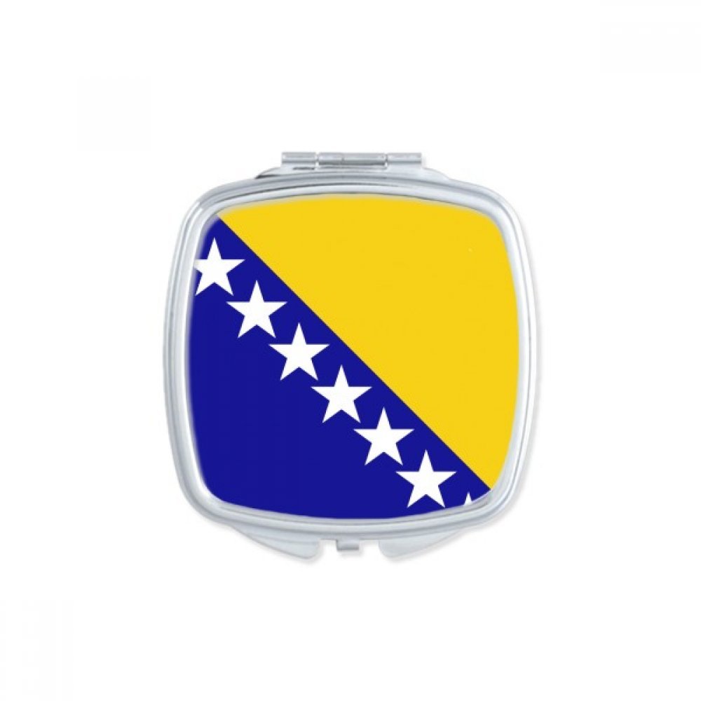 Miroir de poche Bosnie-Herzégovine un cadeau multicolore fait main original