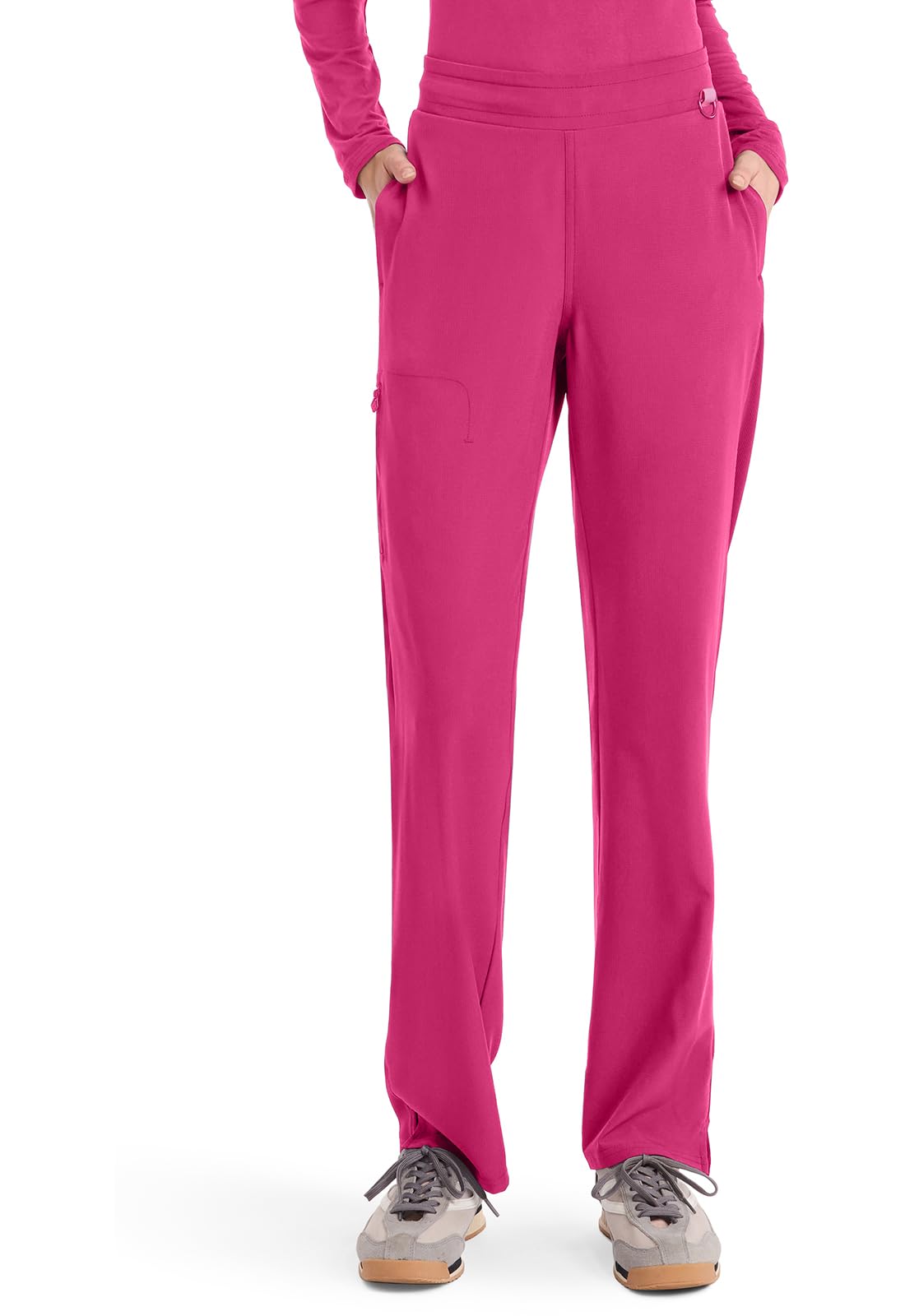 Med Couture Scrub Pants for Women Straight Leg Pull-On Pant with 4 Pockets Moisture Wicking 360 Stretch -