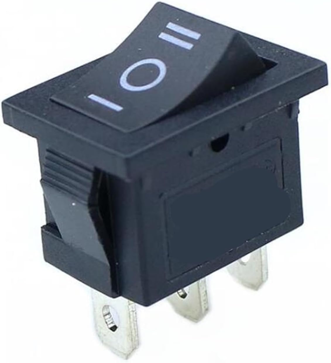 1 piece KCD1 mini Black 3-pin/6-pin on/Off/on Rocker Switch AC 6A/250V10A/125V(3pin on Off on)