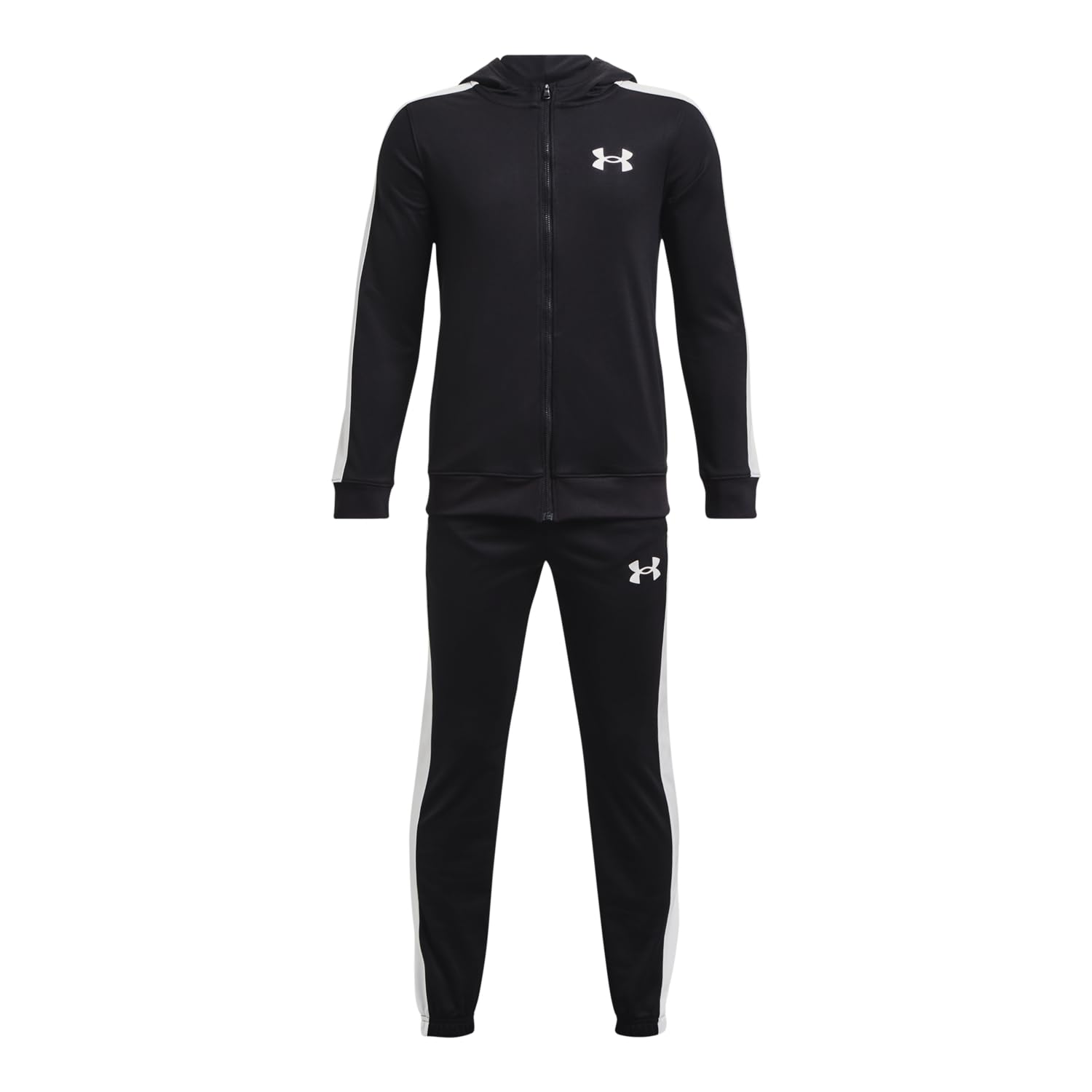 Under Armour Boys Black 1376329-001 Ua Knit Hooded Track Suit, Ysm