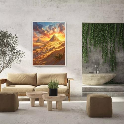 MAYUPEOU Coucher De Soleil 5D Diamond Painting Adulte Kits 100x130cm I-5298 – vue 3