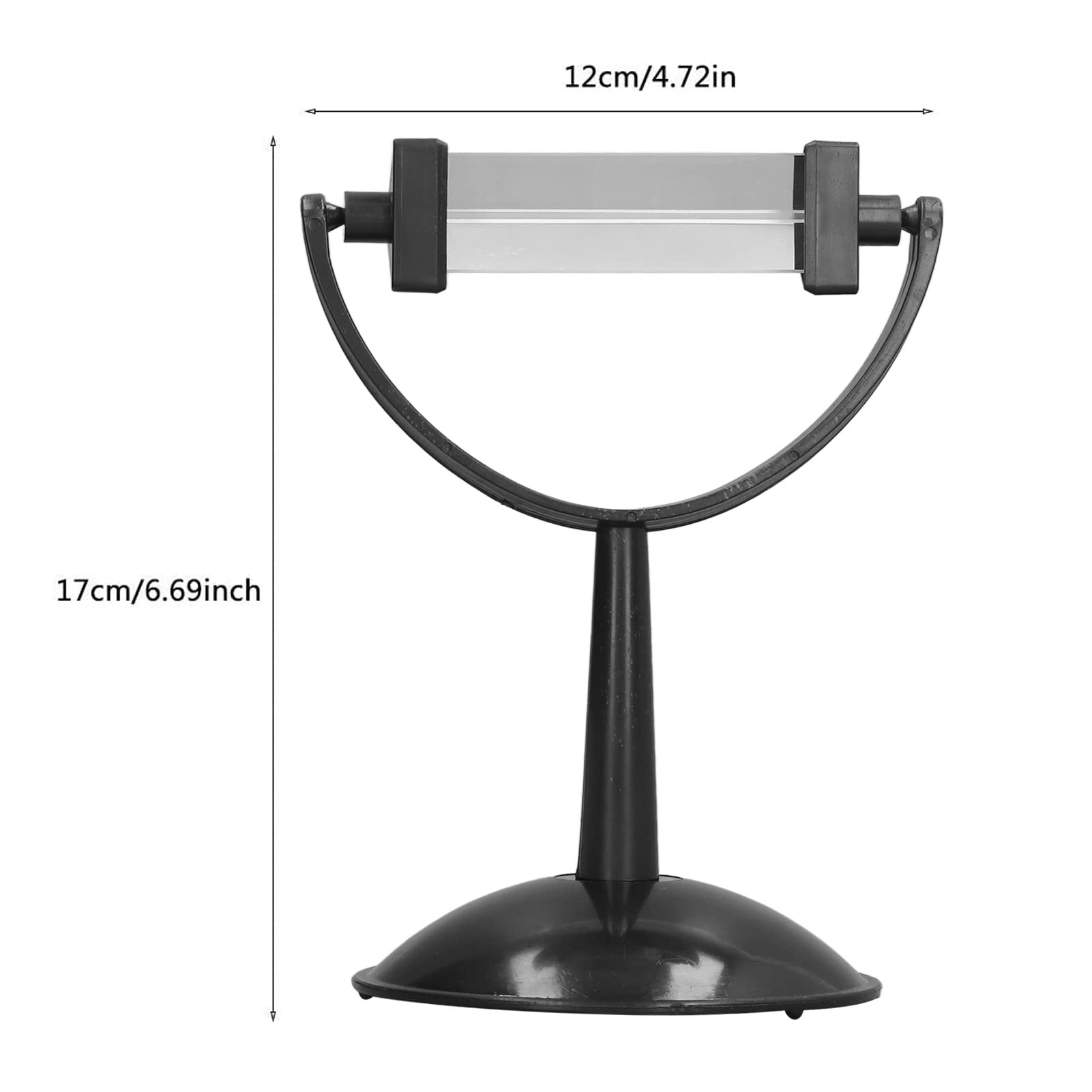 Tyenaza Optical Glass Triangular Prism with Stand, 360 Degree Rotation Photo Photography Physics Light Spectrum Teaching Tool L