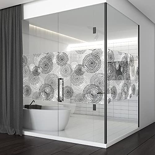 kina - RAV0042 Pellicole adesive per Vetri Rotolo Adesivo Trasparente misura 60x200 cm Lavabile Antigraffio Decorazione Box Doccia Finestre Uffici