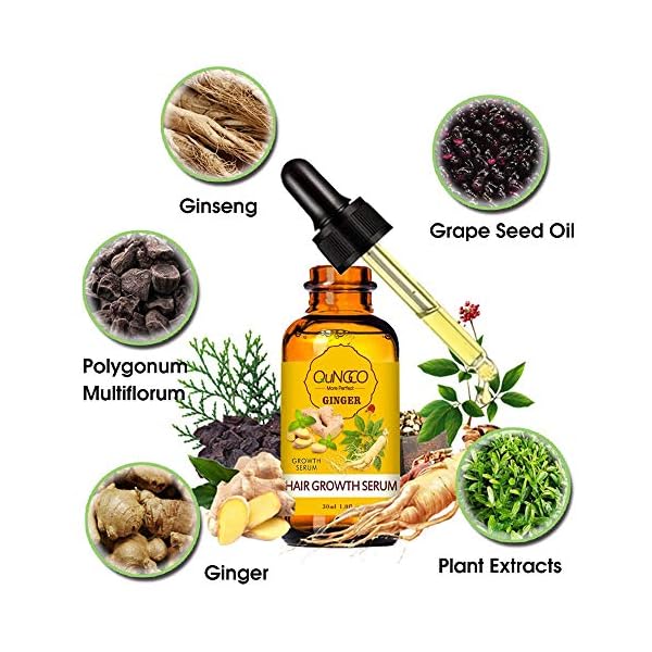 5-Pack-Hair-Growth-SerumGinger-Biotin-Hair-Regrowth-Oil-Prevent-Hair-Loss-and-Natural-Serum-for-Thicker-Stronger-Longer-Hair-Men-and-Women 5 Pack Hair Growth Serum,Ginger Biotin Hair Regrowth Serum Prevent Hair Loss and Natural Serum for Thicker, Stronger, Longer Hair Men and Women