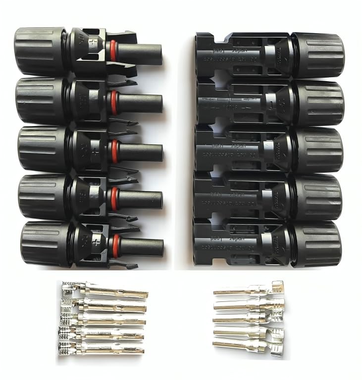SP Electron MC4 Wire Connector Male/Female for Solar Panels, IP67 Waterproof Cable Connectors (Pair of 5) (B0D2RZS4XR) Amazon Price History, Amazon Price Tracker