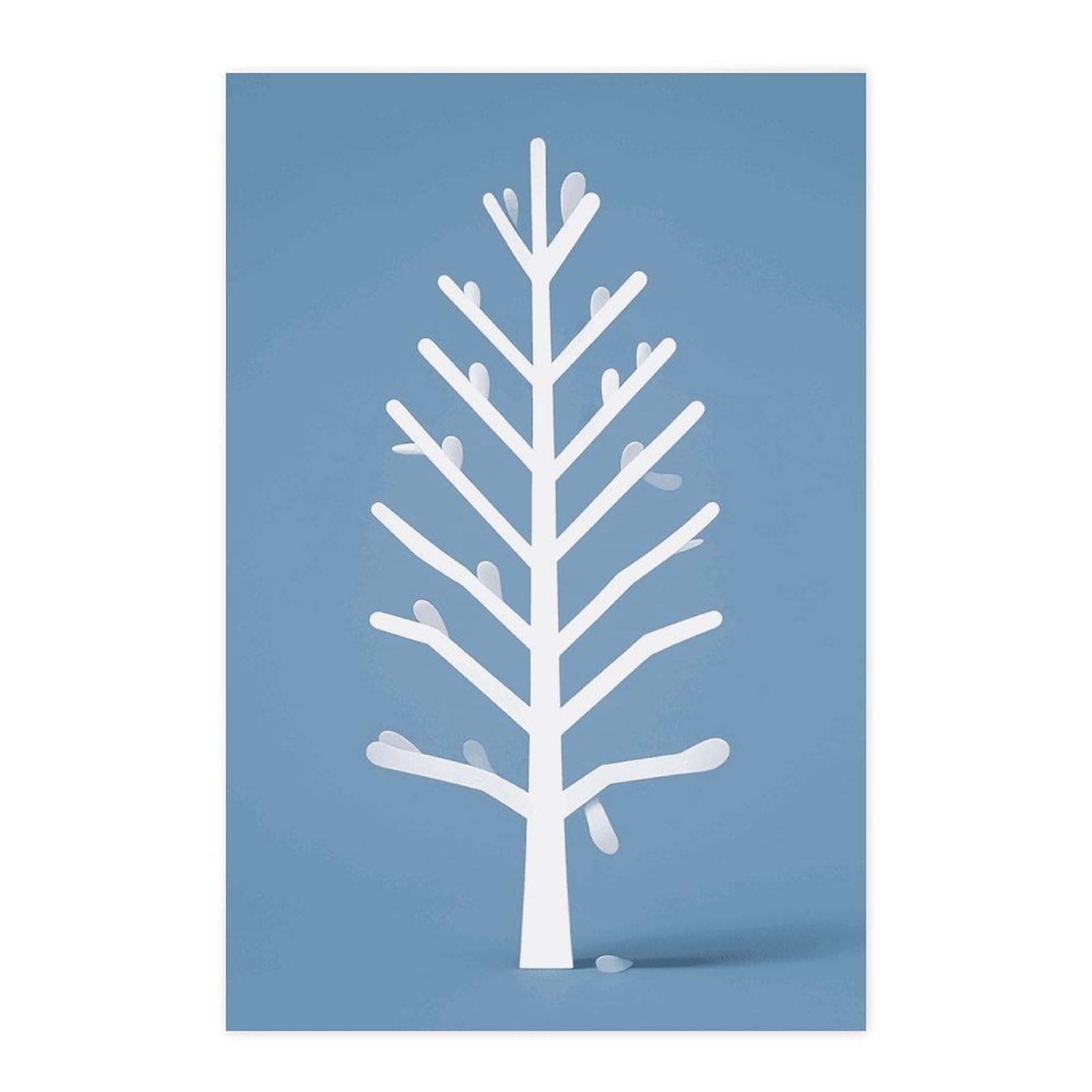 Autocollants muraux arbre blanc au style vintage avec impression haute definition
