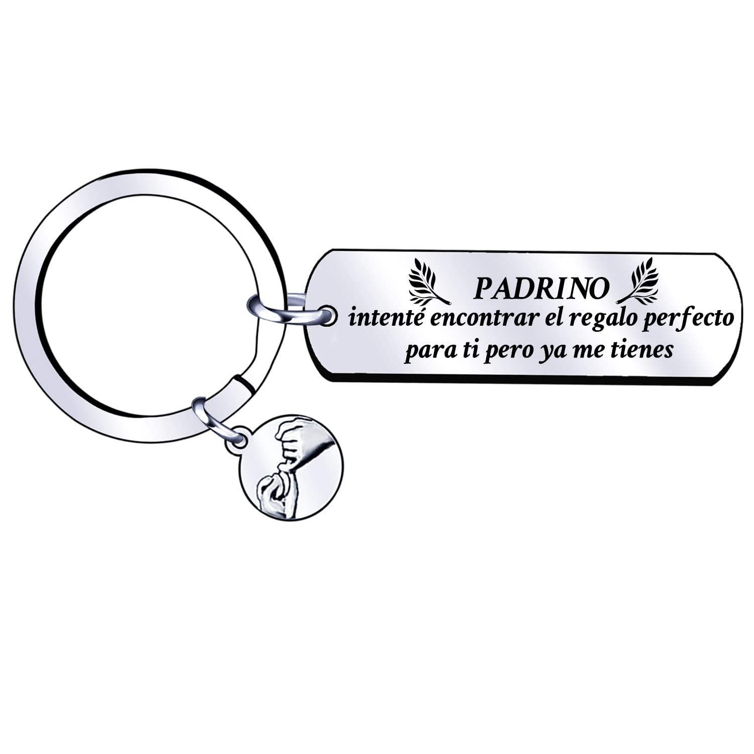 GULRK Regalo Llavero Padrino Llavero Personalizado Padrino Llavero para el mejor Padrino Llavero Padrino bautizo Regalos de Cumpleaños Padrino Regalo Navidad