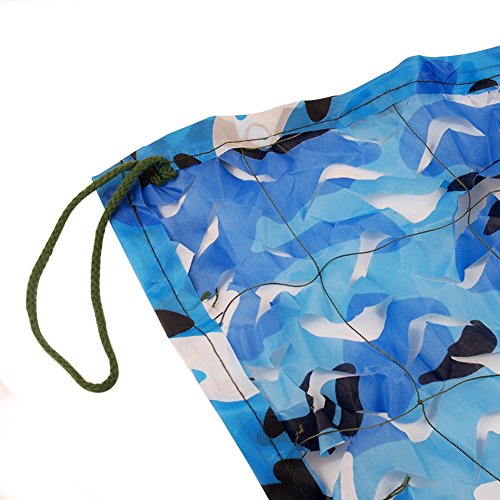 Oarea Camo Net for Sunshade Camouflage Decoration Hunting Blinds, Blue, 3x3.5M(10x11.5ft) - Image 3